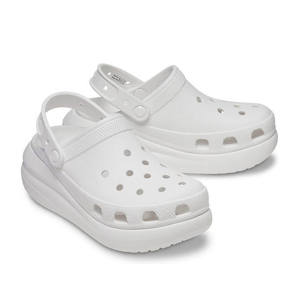 [CROCS] 크록스 클래식 크러쉬 클로그 화이트 207521-100 키높이 여성샌들