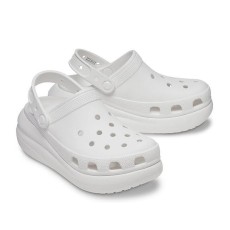 [CROCS] 크록스 클래식 크러쉬 클로그 화이트 207521-100 키높이 여성샌들
