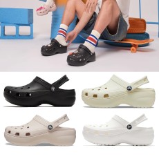 [CROCS] 크록스 클래식 플랫폼 클로그 206750시리즈 3컬러 선택가능/블랙/본화이트/화이트