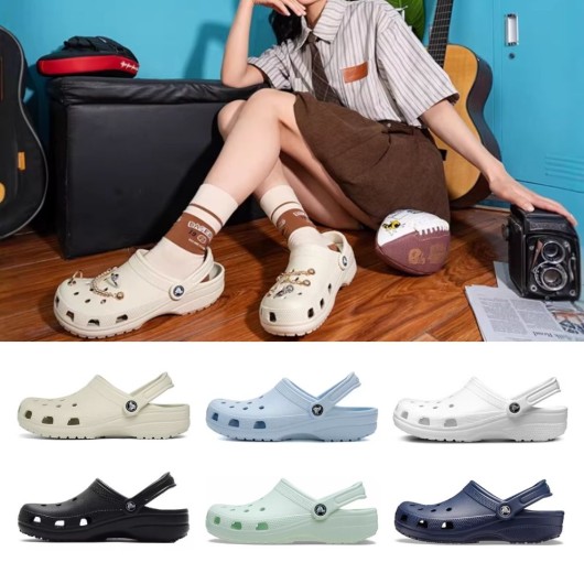 [CROCS] 크록스 슬리퍼 클래식 클로그 10001시리즈 4컬러 선택가능/화이트/블랙/네이비/본베이지